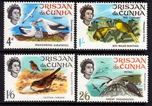 Tristan da Cunha 1968 Birds Complete Mint MNH Set SC 116-119