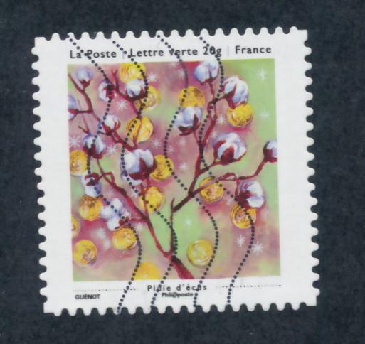 France 2013 Scott 4504 used - Small Joys, pluie d'ecus, coins rain