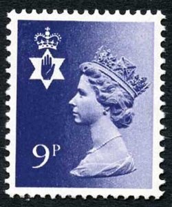 SGNI26ey 1978 N I regional 9p deep violet u/m with variety phosphor omitted