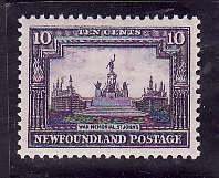 Newfoundland-Sc#179- id6-unused NH 10c War Memorial-1931-well centered-