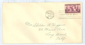 US 856 1939 Panama Canal; uncacheted addressed FDC with fold, corner creases & small tear on back flap.