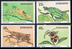 1988 Zimbabwe 374-377 Insects 7,00 €