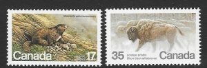 CANADA SG1006/7 1981 ENDANGERED WILDLIFE MNH