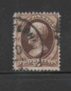 #157 1873 2 CENT JACKSON F-VF USED