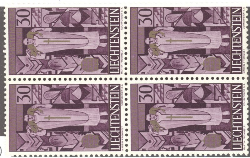 Liechtenstein, Sc #335, MNH, block/4