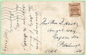 ​1922 Bethany Jerusalem Palestine Original Vintage Postcard Hartz Pittsburgh, PA