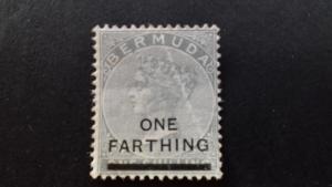 Bermuda 1901 Not Issued Stamp Surcharged Unused