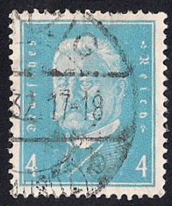 Germany #367 4pf President Paul Von Hindenburg used XF