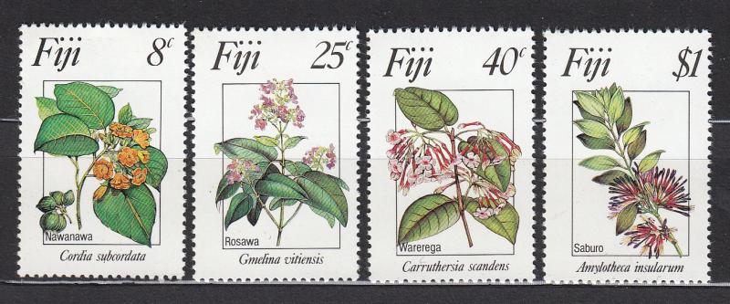 Fiji -1983 Flowers Sc# 495/498 - MNH (2426)
