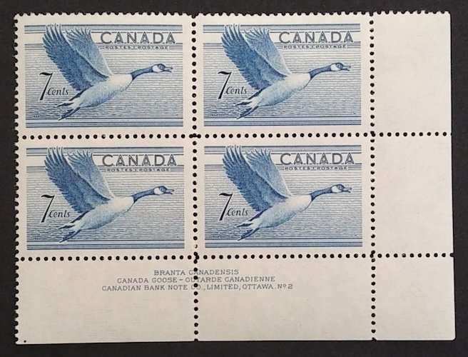 Canada 320 Plate Block LR No. 2 VF MNH