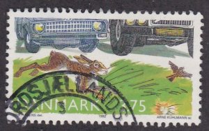 Denmark # 961 Protect of The Environment, Hare by Roadside, Used, 1/3 Cat.