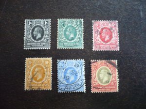 Stamps - East Africa & Uganda - Scott# 40-43,45,46 - Used Part Set of 6 Stamps