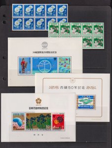 Japan - (HS) Booklet panes and souvenir sheets - see 2 scans