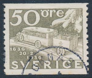 Sweden Scott 260 (Fa 255), 50ö gray Post Office, VF Used