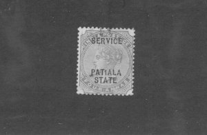 INDIA PATIALA STATE 012 USED BIN $0.50