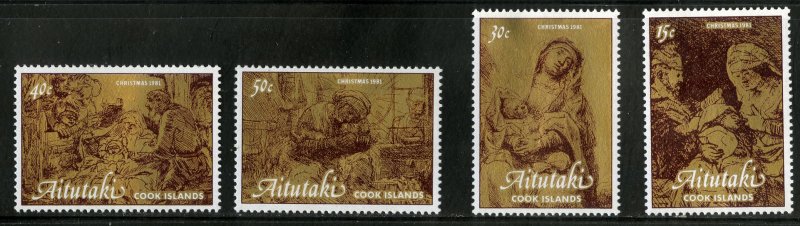 AITUTAKI 254-7 MH SCV $2.90 BIN $1.25 RELIGION