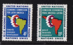 UN - NY # 93-94, Econ. Comm to Latin Amer, Mint NH, 1/2 Cat.