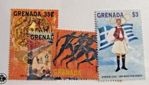 GRENADA Scott #2538-41 ** MNH Olympic historical stamp set ,very fine