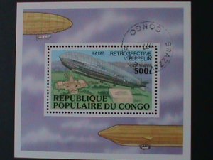 ​CONGO- 1977 RESTROSPECTIVE  ZEPELIN CTO S/S VERY FINE WE SHIP TO WORLDWIDE
