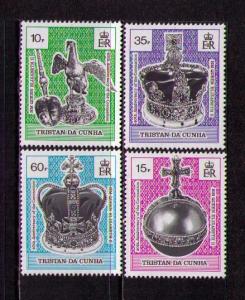 TRISTAN DA CUNHA Sc# 524 - 527 MNH FVF Set4 Crown Jewels 