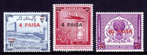 Pakistan - Scott #255-257 - MH - SCV $3.25