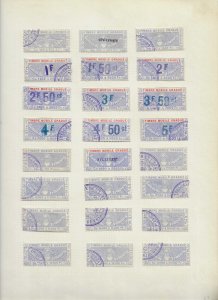 SWITZERLAND CANTON FRIBOURG MOBILE GRADUE  REVENUES 24 PCS  S63 2 ARE SPECIMEN