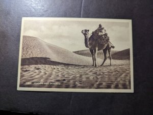 1949 British Occupied Libya BMA Tripolitania Overprint PPC Postcard Cover