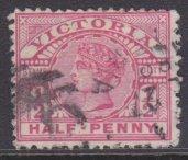 Victoria sc#160 1886 1/2p QV used