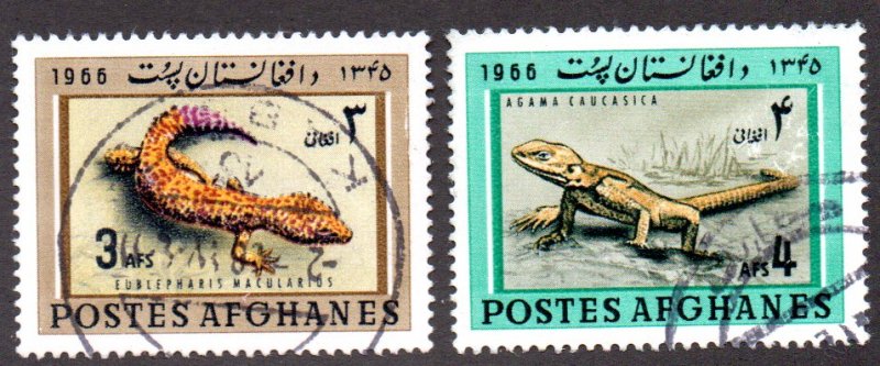 AFGANISTAN 725 USED BIN $.55 REPTILES