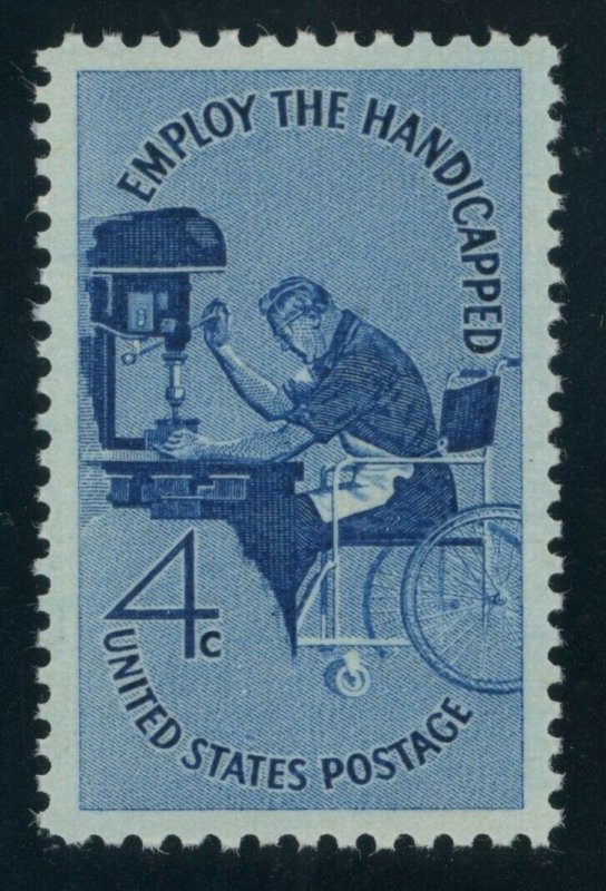 US Stamp #1155 Employ Handicapped 4c - PSE Cert - SUPERB 98 - MOGNH - SMQ $60.00 