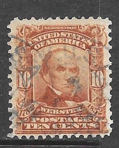 USA 307: 10c Webster, used, F-VF