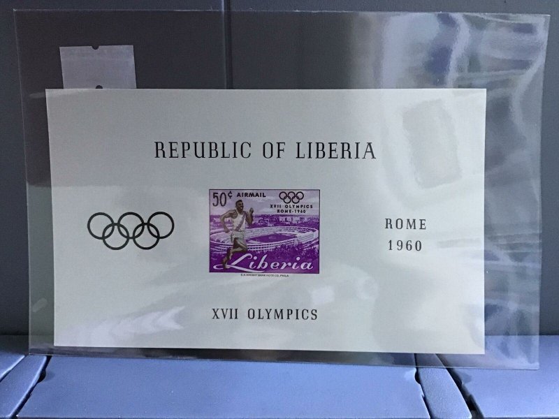 Liberia Olympics Rome 1960 imperf mint never hinged stamp sheet R26857 