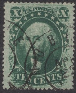 SC #35. XF/Sup used. Mobile, Ala. town cancel.