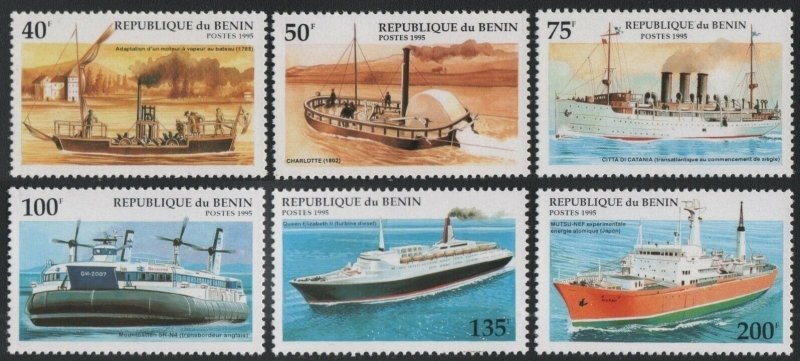 1995 Benin 631-636 Ships 4,60 €