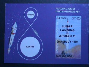 NAGALAND-1969 LUNAR LANDING-APOLLO II- MNH IMPERF  S/S WE SHIP TO WORLDWIDE