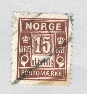 Norway J4 Used Postage Due 1 1889 (BP70504)