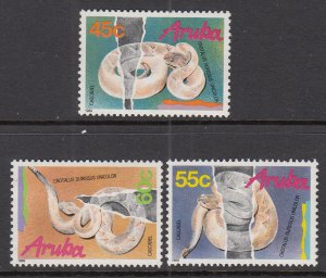 Aruba 50-52 Snakes MNH VF