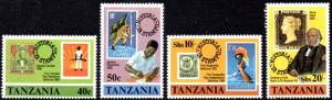 Tanzania - 1980 Sir Rowland Hill Set MNH** SG 283-286