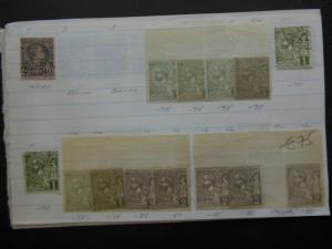 MONACO : Very nice Mint & Used collection old time approval pages. Cat €2,465.00