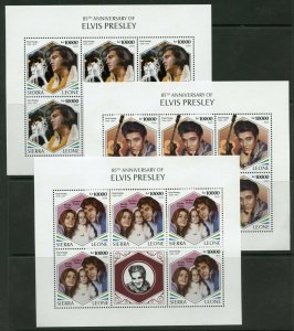 SIERRA LEONE 2020 85th  BIRTH ANNIVERSARY OF ELVIS PRESLEY SHEETLETS  MINT NH