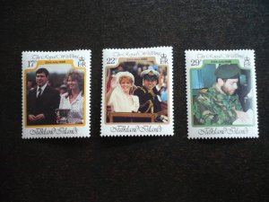 Stamps - Falkland Islands - Scott# 454-456 - Mint Hinged Set of 3 Stamps