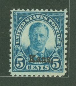 United States #663  Single