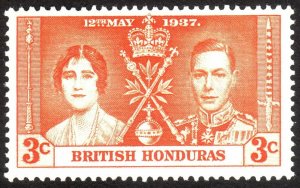 1937, British Honduras 3c, MH, Sc 112