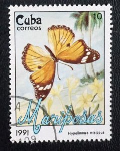 CUBA Sc# 3290 BUTTERFLIES butterfly 10c 1991  used / cancelled