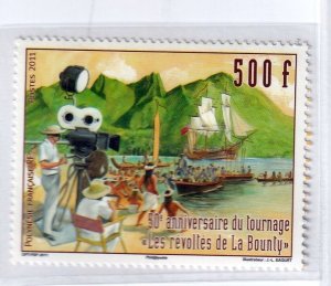 French Polynesia 2011 - Filming Mutiny on the Bounty   - MNH single  # 1063