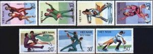 N.Vietnam MNH Sc # 1979-85 Mi 2044-50 Value $ 5.00 US $$ Figure Skating