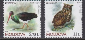 Moldova, Fauna, Birds, EUROPA MNH / 2021