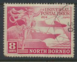 North Borneo  SG 352 SC# 240 MLH  UPU 1949