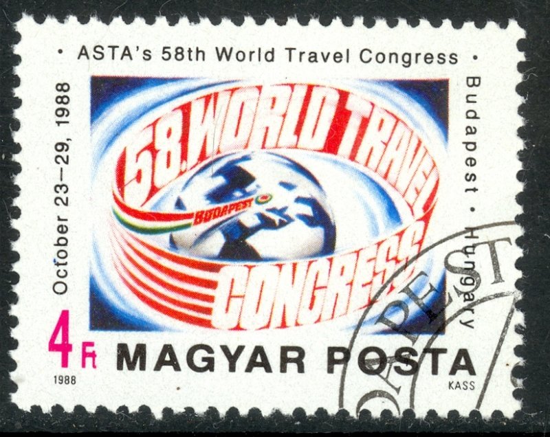 HUNGARY 1988 Travel Agents World Congress Issue Sc 3147 CTO Used