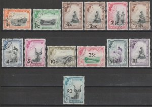 SWAZILAND 1961 SG 65/77a USED